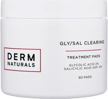 Load image into Gallery viewer, Derm Naturals Acne Clearing Pads with Gly/Sal 2/2